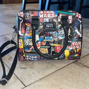 Loungefly BNWOT STAR WARS Comic barrel duffel bag/purse